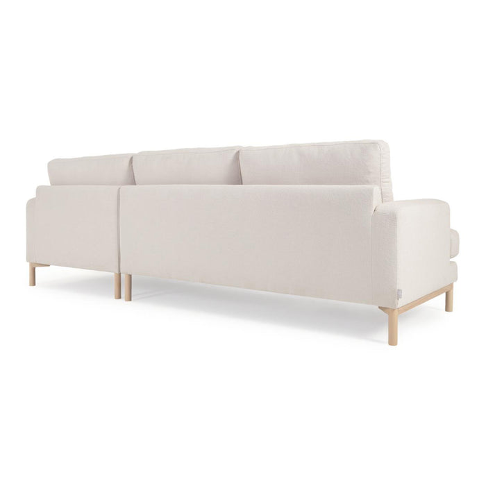 Kave Home Mihaela 3-Zitsbank Chaise Longue Rechts - Wit