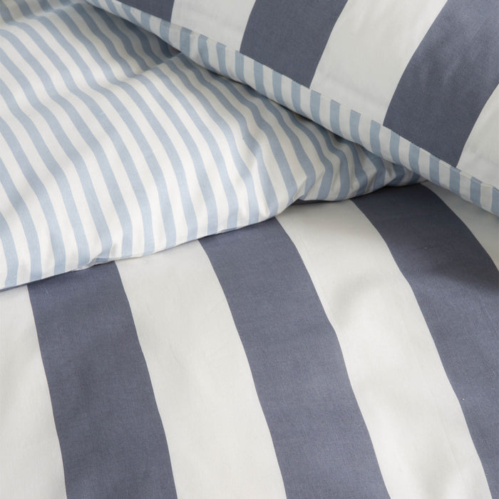 Walra - Dekbedovertrek Classic Stripe - 140x220 - Blauw