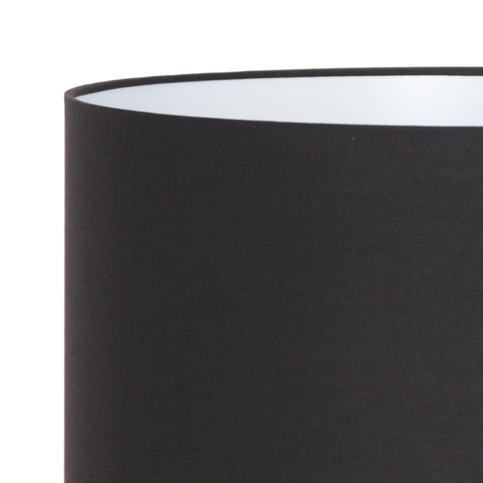 Light & Living Lutika tafellamp zwarte voet met zwart|gouden kap