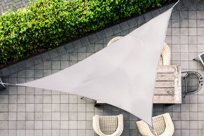 Feel Furniture - Schaduwdoek - Zonwering - Driehoek - 5 m - Taupé
