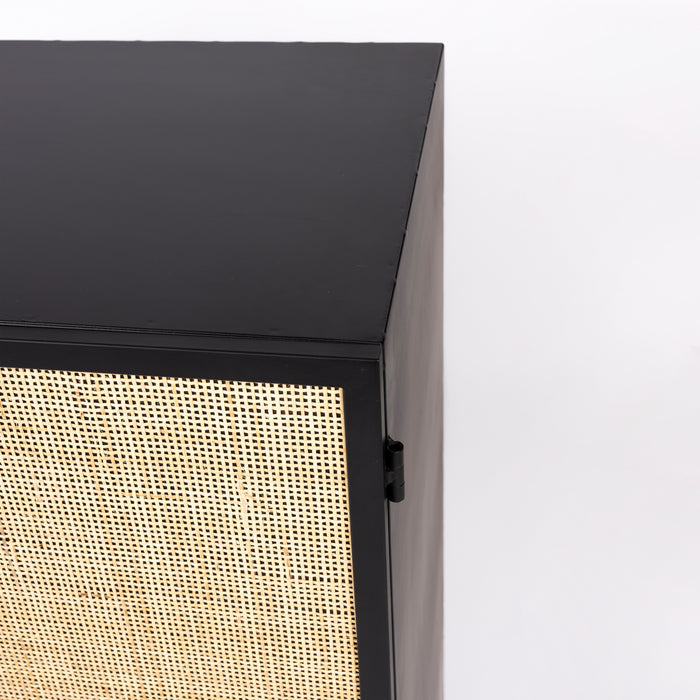 by fonQ Wave Opbergkast - H 100 x B 80 cm - Zwart