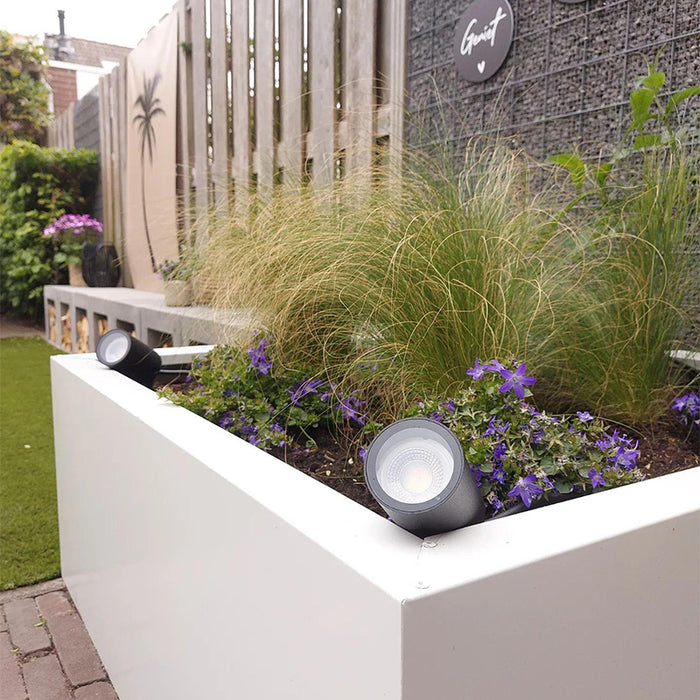 QAZQA Prikspot zwart verstelbaar IP44 - Solo