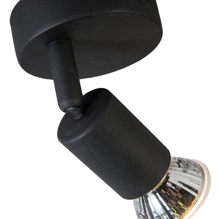 QAZQA Moderne plafondspot zwart kantelbaar - Jeany