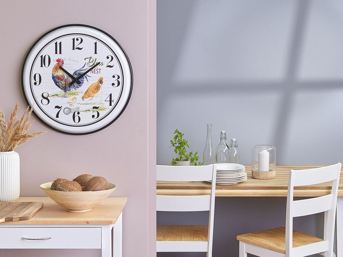 Beliani - HORW - Wandklok - Wit - Metaal