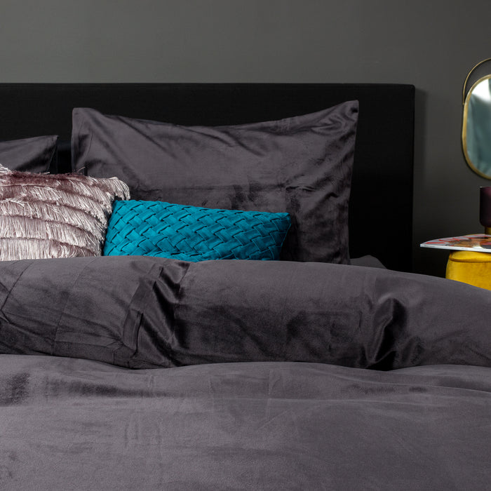 Y-NOT Fluweel Dekbedovertrek 140 x 220 cm