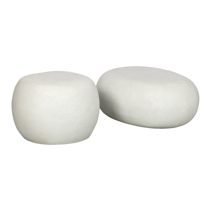 vtwonen Pebble Bijzettafel - Wit