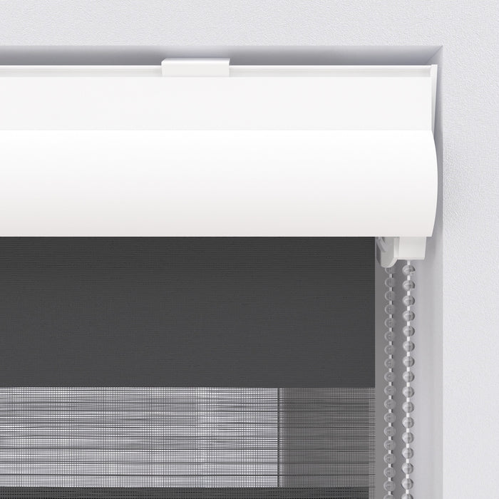 Duo Rolgordijn Splendid - Lichtdoorlatend - Black - 60x175 cm