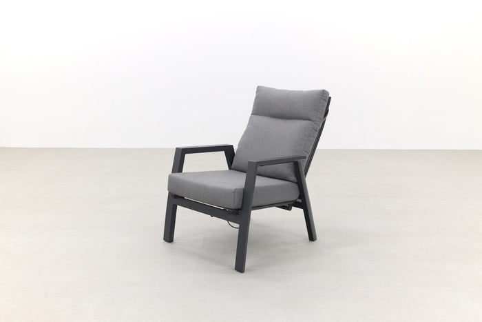 VDG Azoren loungestoel verstelbaar - Antraciet