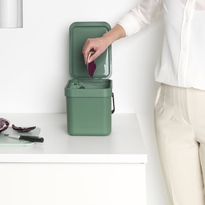 Brabantia Sort & Go Afvalemmer 6 L - Groen