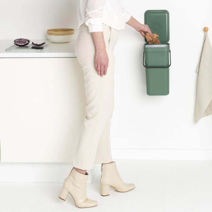 Brabantia Sort & Go Afvalemmer / Opberger 12 L - Groen