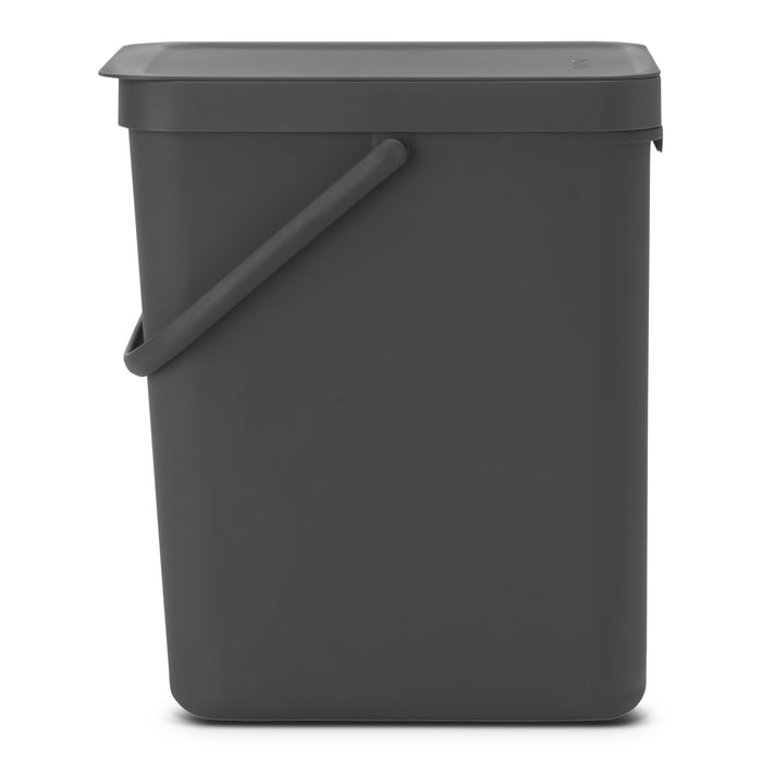 Brabantia Sort & Go Afvalemmer 25 L - Donkergrijs