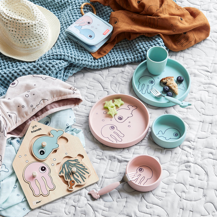 Done by Deer Sea Friends Serviesset - Roze