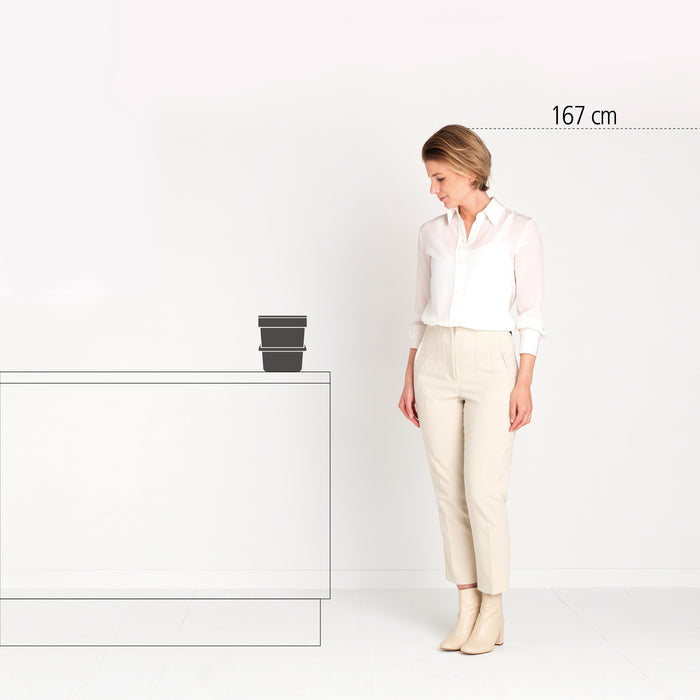 Brabantia Sort & Go Afvalemmer 6 L - Grijs