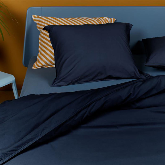 Beddinghouse Organic Basic Dekbedovertrek 140 x 200/220 cm - Navy
