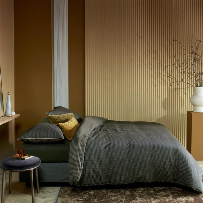 Kardol Richmond Dekbedovertrek 200 x 200/220 cm - Donkergroen