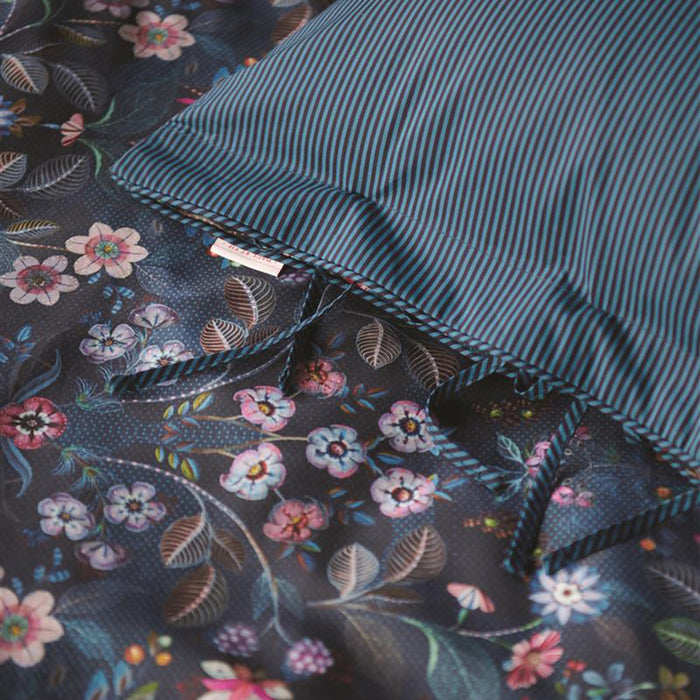 Pip Studio Mirrorama Dekbedovertrek 140 x 200/220 cm - Donkerblauw
