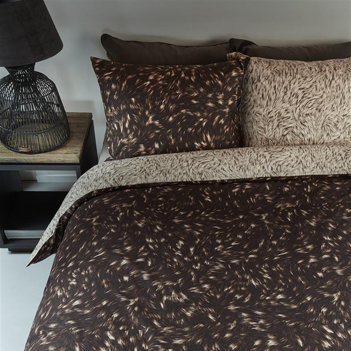 Rivièra Maison Fauxy Fur Dekbedovertrek 200 x 200/220 cm - Bruin