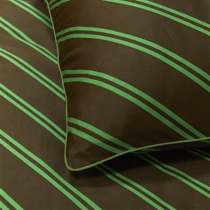 vtwonen Diagonal Dekbedovertrek 140 x 200/220 cm - Groen