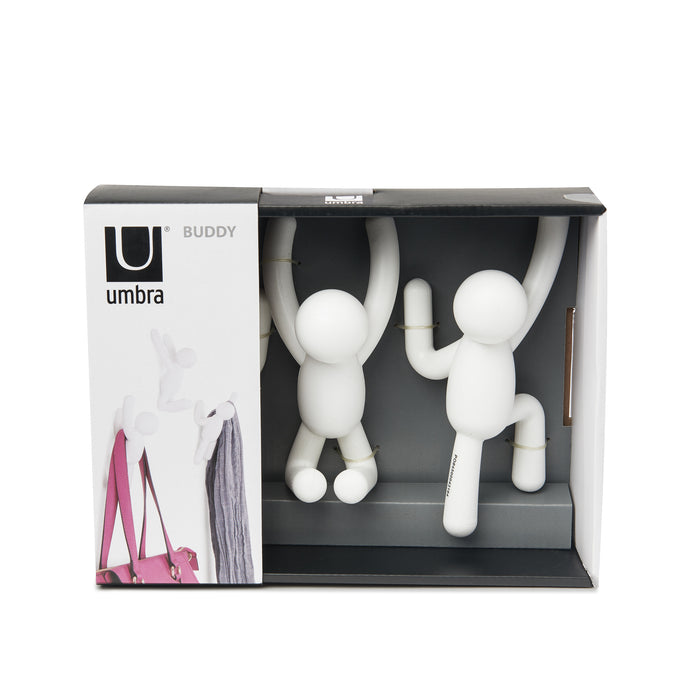 Umbra Buddy Kapstokhaken - Set van 3 - Wit
