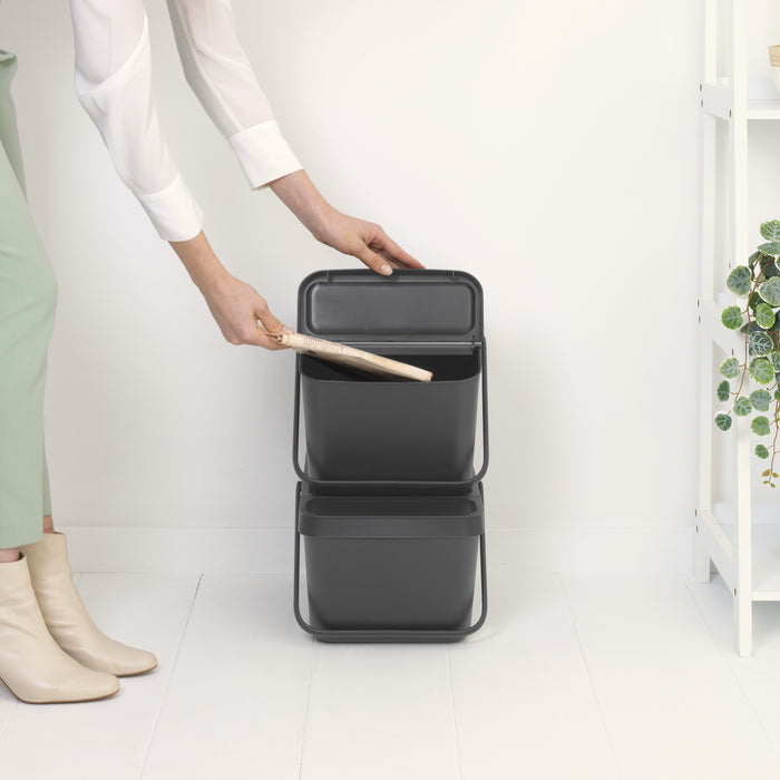 Brabantia Sort & Go Stapelbare Afvalemmer - 20 L