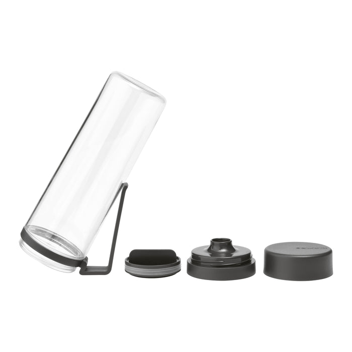 Brabantia Make & Take Waterfles met Fruitfilter 0,5 L - Dark Grey