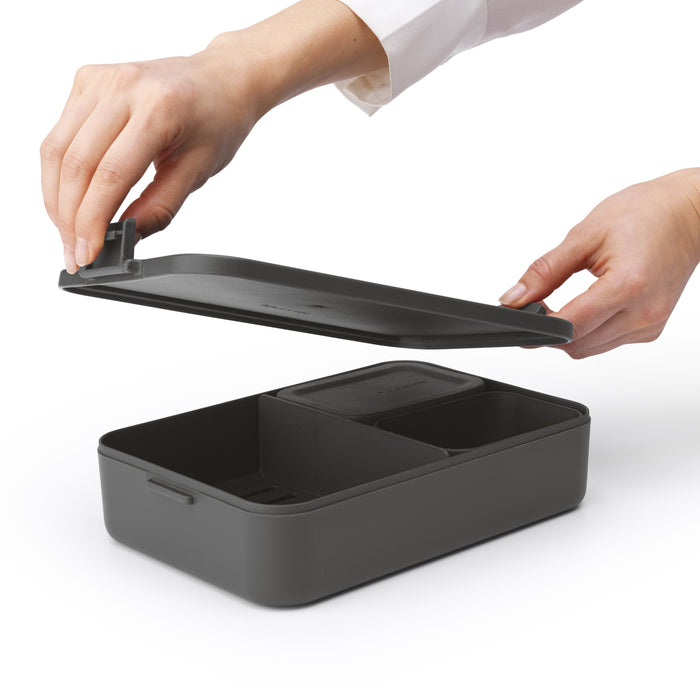 Brabantia Make & Take Bento Lunchbox - Kunststof - Dark Grey