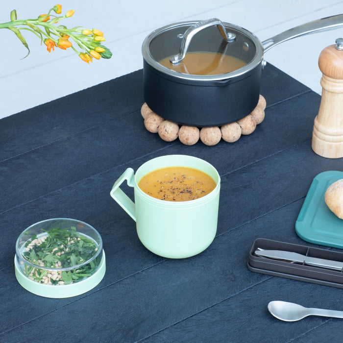 Brabantia Make & Take Soepbeker to Go 0,6 L - Magnetron - Jade Green