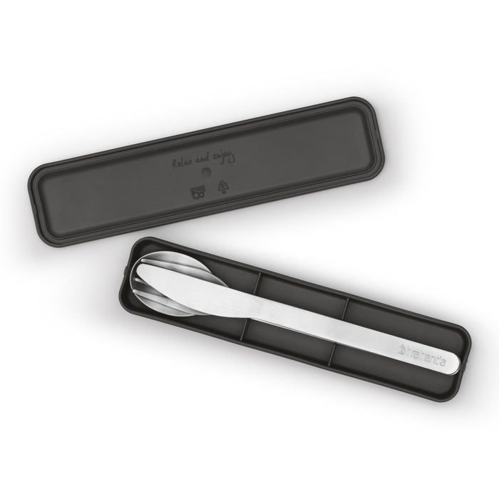 Brabantia Make & Take Bestekset 3-delig - to Go - Dark Grey
