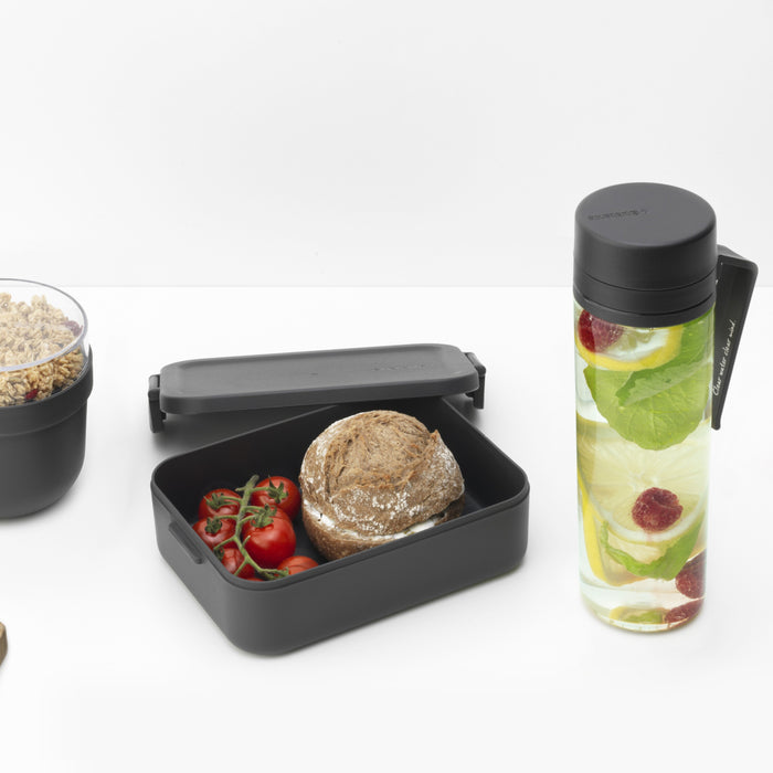 Brabantia Make & Take Ontbijt- en Lunchset 3-delig - Kunststof - Dark Grey