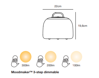 Nordlux Kettle Moodmaker Combinatie Hang-, Tafel- en Vloerlamp