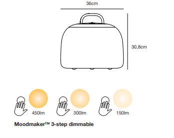 Nordlux Kettle Moodmaker Combinatie Hang-, Tafel- en Vloerlamp
