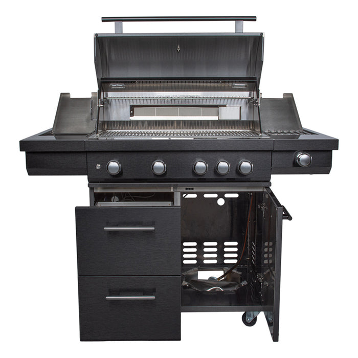 Boretti Imperatore Nero Gasbarbecue - 4 Branders