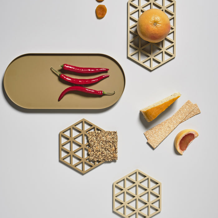 Zone Denmark Triangles Onderzetter - Zand