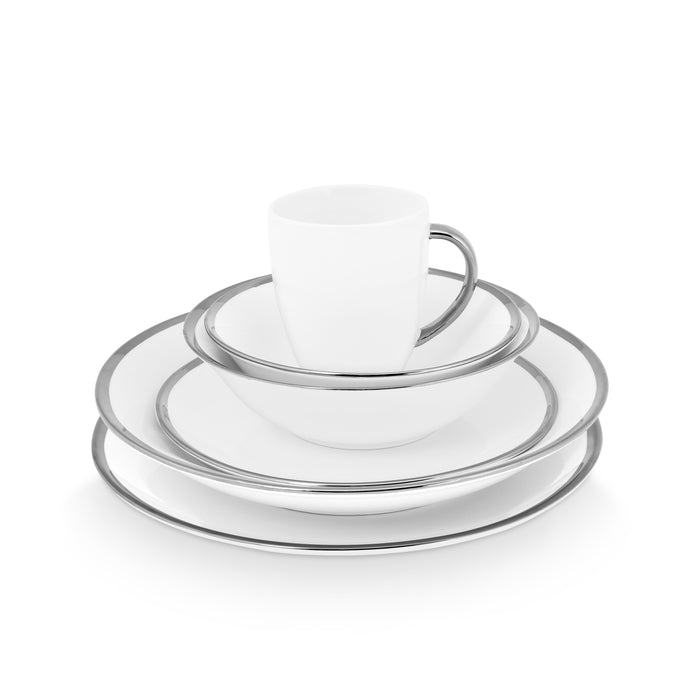 vtwonen Raw Serviesset 36-delig - Wit|zilver