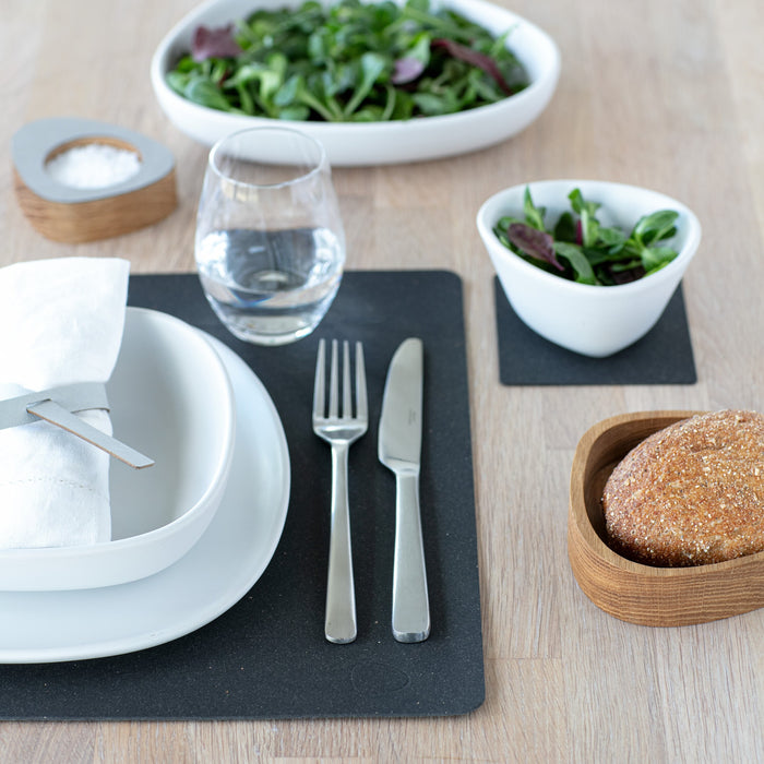 LIND DNA Core Square Placemat - Flecked Anthracite