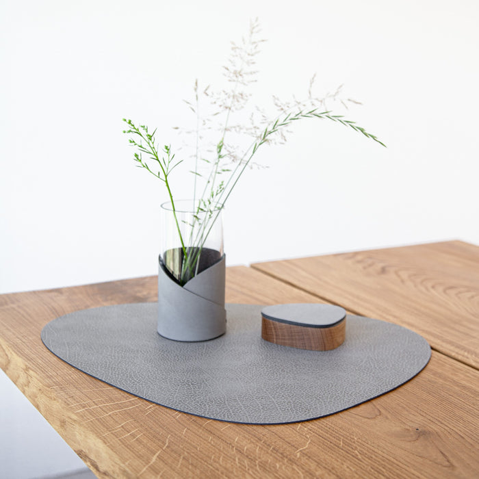 LIND DNA Hippo Curve Placemats 4 st. - Anthracite