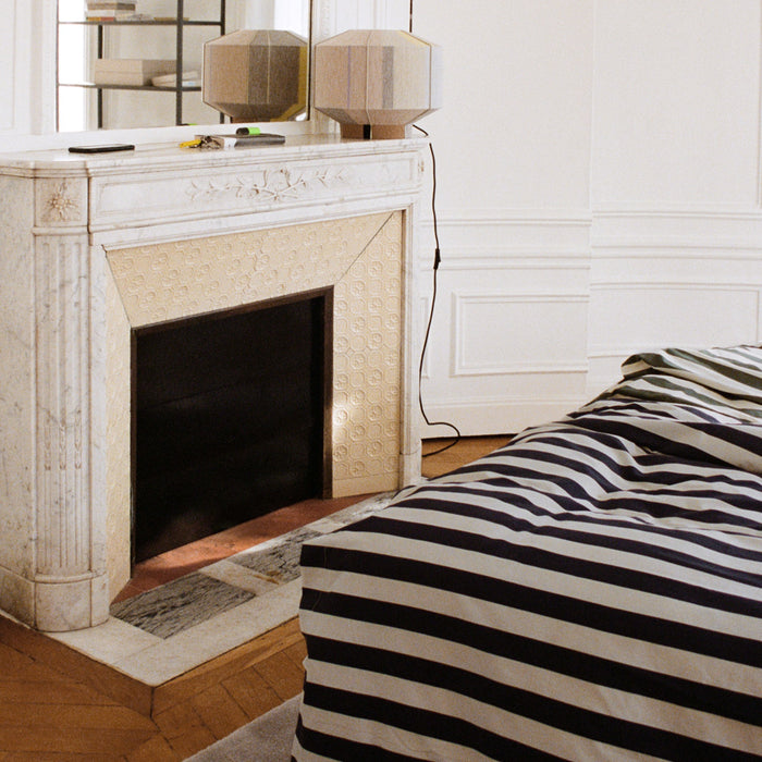 HAY Été Dekbedovertrek 140 x 200 - Midnight Blue / Light Grey