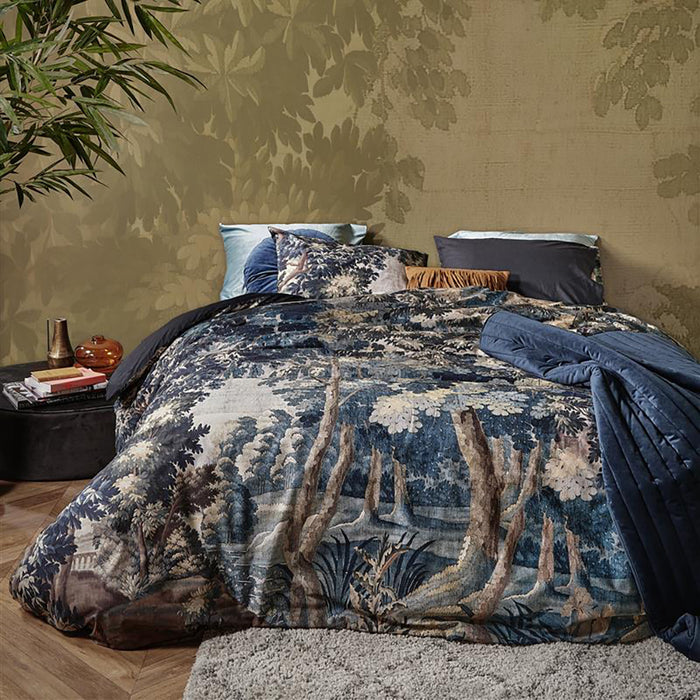 At Home by Beddinghouse From Afar Dekbedovertrek 140 x 200/220 cm - Blauw