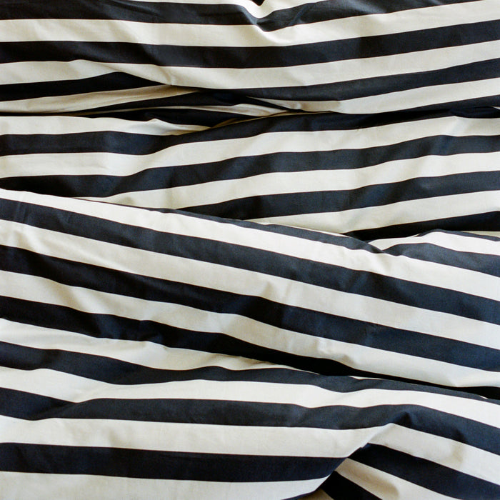 HAY Été Dekbedovertrek 240 x 220 - Midnight Blue / Light Grey