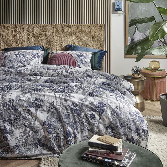 At Home by Beddinghouse Sketch Dekbedovertrek 140 x 200/220 cm - Blauw