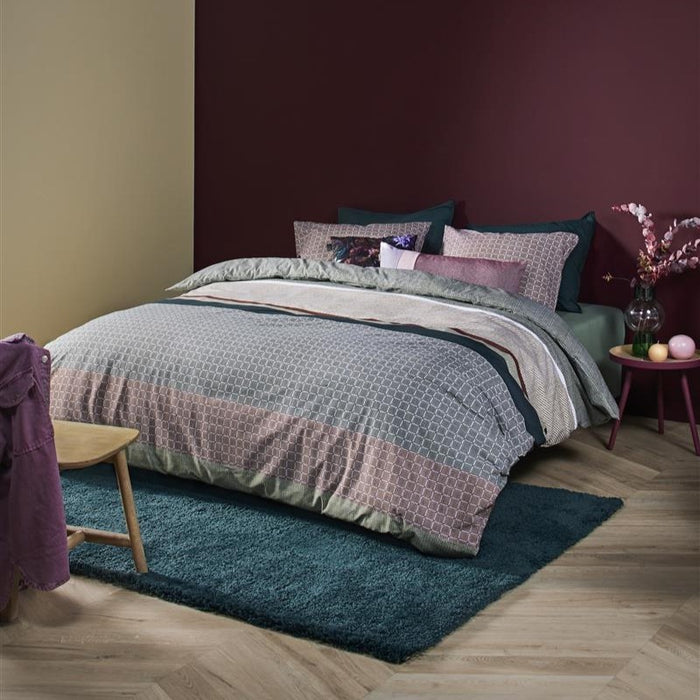 Beddinghouse Birger Dekbedovertrek 240 x 200/220 cm - Olijfgroen