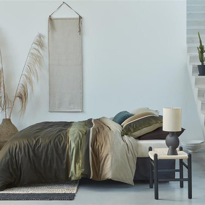Beddinghouse Kian Dekbedovertrek 200 x 200/220 cm - Olijfgroen