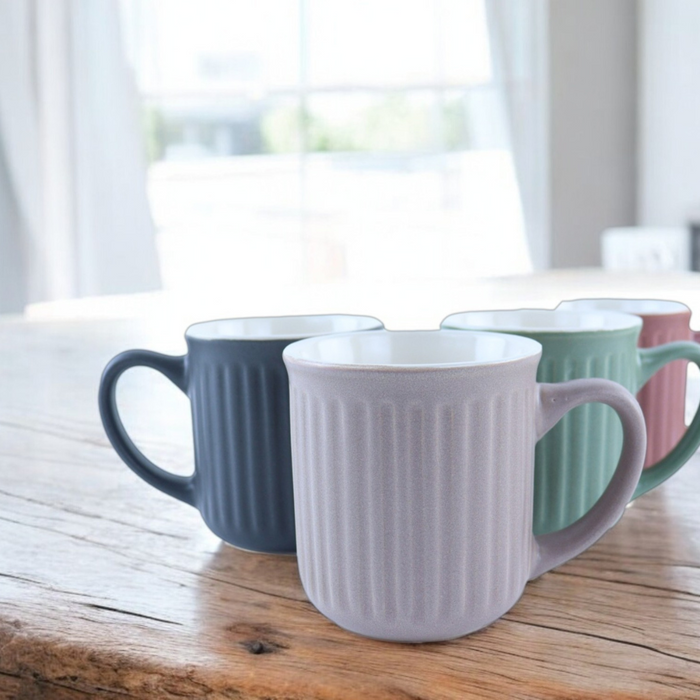 OTIX Koffiekopjes met Oor Set van 4 Koffietassen 200ml Theemok Aar...