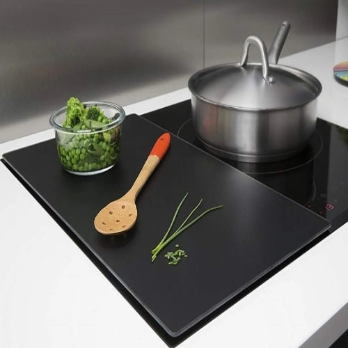 Kookplaat Beschermer, Glas, 50 x 28 cm - Pebbly