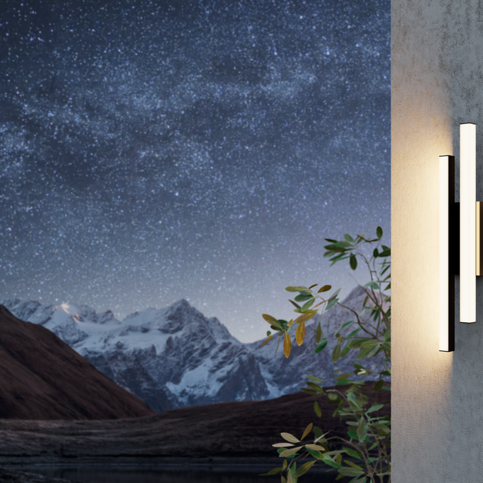 EGLO Serricella Wandlamp - LED - 49,5 cm - Zwart|Wit