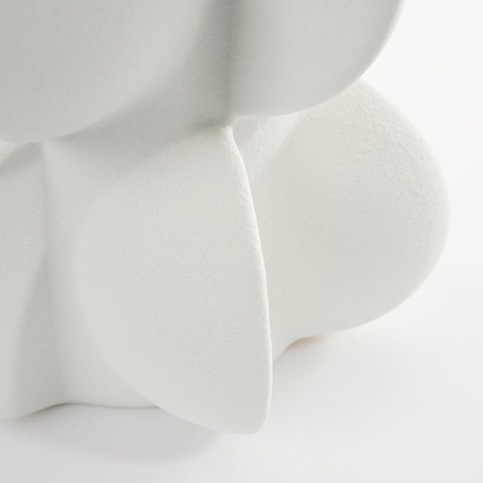 Mica Decorations Vaas - H23,5 x Ø12 cm - Wit