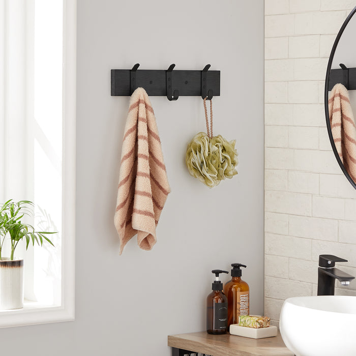 ACAZA Wandkapstok Zwart