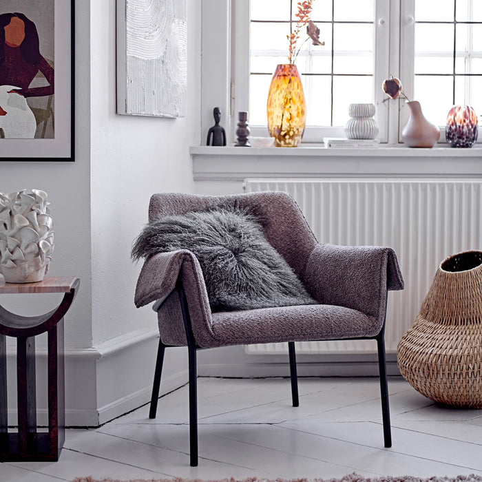 Bloomingville Hui Kandelaar - Zwart Steen