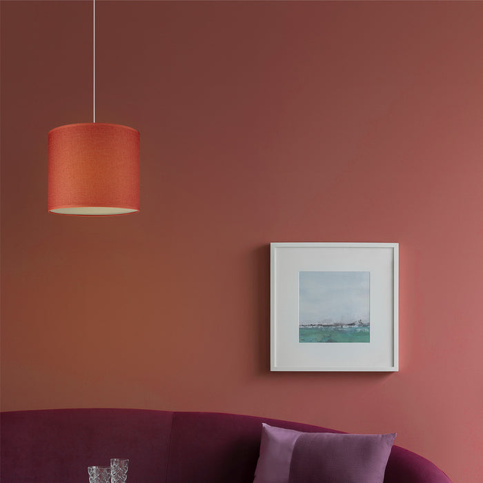 Home Sweet Home Lampenkap Canvas rood - B:20xD:20xH:17cm