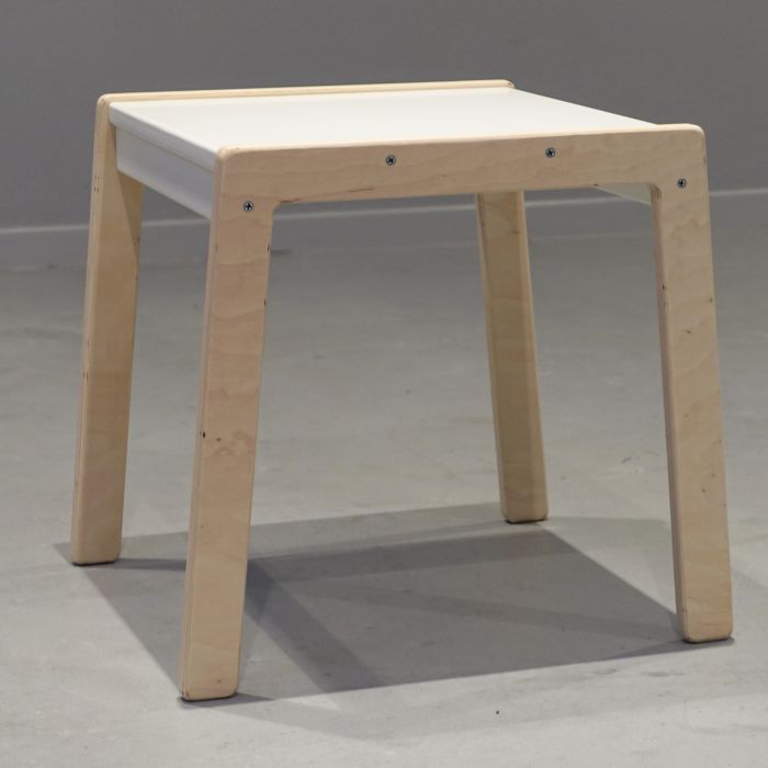 Houten kindermeubelsetje 1-4 jaar | Tafeltje + 2 stoeltjes - wit